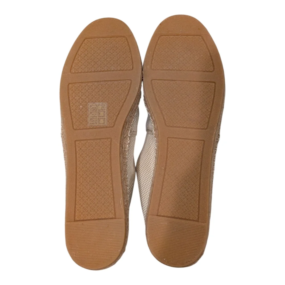 Tory Burch Colorblock Natural Tan Espadrille Flats Women's Size 9.5 NWOT